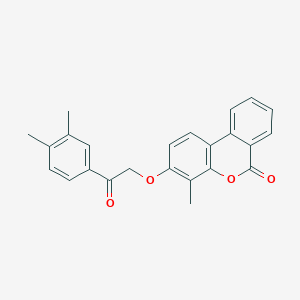 3-[2-(3,4-dimethylphenyl)-2-oxoethoxy]-4-methyl-6H-benzo[c]chromen-6-one