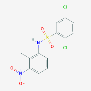 2,5-dichloro-N-(2-methyl-3-nitrophenyl)benzenesulfonamide