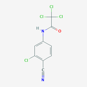 2,2,2-trichloro-N-(3-chloro-4-cyanophenyl)acetamide