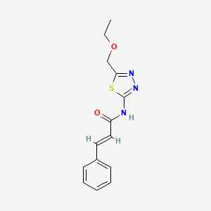 (2E)-N-[5-(ethoxymethyl)-1,3,4-thiadiazol-2-yl]-3-phenylprop-2-enamide