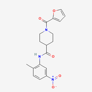 1-(furan-2-ylcarbonyl)-N-(2-methyl-5-nitrophenyl)piperidine-4-carboxamide