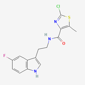 2-chloro-N-[2-(5-fluoro-1H-indol-3-yl)ethyl]-5-methyl-1,3-thiazole-4-carboxamide