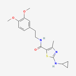 2-(cyclopropylamino)-N-[2-(3,4-dimethoxyphenyl)ethyl]-4-methyl-1,3-thiazole-5-carboxamide