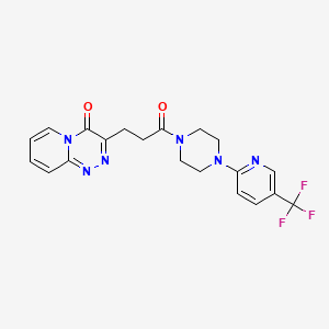 3-(3-oxo-3-{4-[5-(trifluoromethyl)pyridin-2-yl]piperazin-1-yl}propyl)-4H-pyrido[2,1-c][1,2,4]triazin-4-one