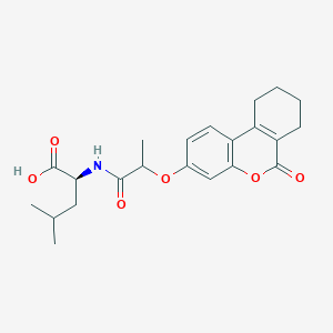 N-{2-[(6-oxo-7,8,9,10-tetrahydro-6H-benzo[c]chromen-3-yl)oxy]propanoyl}-L-leucine