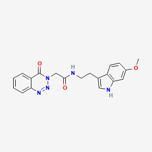 N~1~-[2-(6-methoxy-1H-indol-3-yl)ethyl]-2-[4-oxo-1,2,3-benzotriazin-3(4H)-yl]acetamide