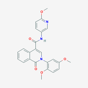 2-(2,5-dimethoxyphenyl)-N-(6-methoxypyridin-3-yl)-1-oxo-1,2-dihydroisoquinoline-4-carboxamide