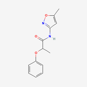 molecular formula C13H14N2O3 B11019644 N-(5-methyl-1,2-oxazol-3-yl)-2-phenoxypropanamide 