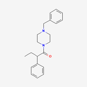 molecular formula C21H26N2O B11019659 1-(4-Benzylpiperazin-1-yl)-2-phenylbutan-1-one 