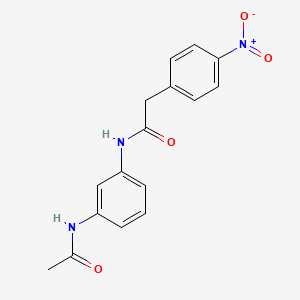 N-[3-(acetylamino)phenyl]-2-(4-nitrophenyl)acetamide