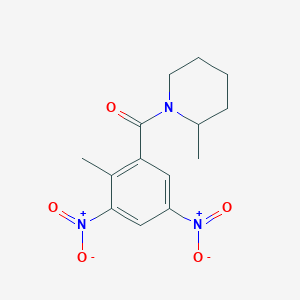 (2-Methyl-3,5-dinitrophenyl)(2-methylpiperidin-1-yl)methanone