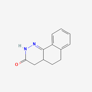 molecular formula C12H12N2O B11019681 (+-)-4,4a,5,6-Tetrahydrobenzo(h)cinnolin-3(2H)-one CAS No. 121866-05-5