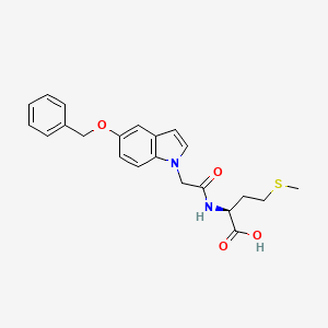 N-{[5-(benzyloxy)-1H-indol-1-yl]acetyl}-L-methionine