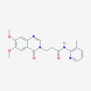 3-(6,7-dimethoxy-4-oxoquinazolin-3(4H)-yl)-N-(3-methylpyridin-2-yl)propanamide