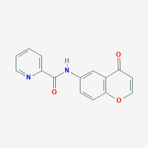 molecular formula C15H10N2O3 B11019813 N-(4-oxo-4H-chromen-6-yl)pyridine-2-carboxamide 