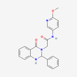 N-(6-methoxypyridin-3-yl)-2-(4-oxo-2-phenyl-1,4-dihydroquinazolin-3(2H)-yl)acetamide