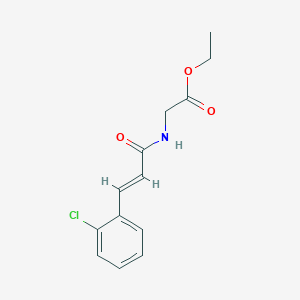 molecular formula C13H14ClNO3 B11019845 ethyl 2-[[(E)-3-(2-chlorophenyl)prop-2-enoyl]amino]acetate 