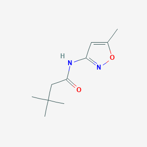 molecular formula C10H16N2O2 B11019867 3,3-dimethyl-N-(5-methyl-1,2-oxazol-3-yl)butanamide 