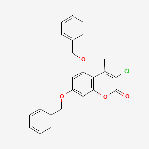 molecular formula C24H19ClO4 B11019991 5,7-bis(benzyloxy)-3-chloro-4-methyl-2H-chromen-2-one 