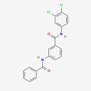 N-(3,4-dichlorophenyl)-3-[(phenylcarbonyl)amino]benzamide