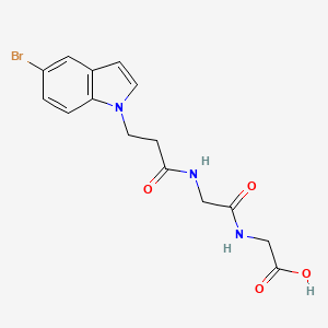 N-[3-(5-bromo-1H-indol-1-yl)propanoyl]glycylglycine