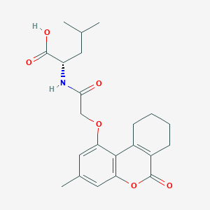 N-{[(3-methyl-6-oxo-7,8,9,10-tetrahydro-6H-benzo[c]chromen-1-yl)oxy]acetyl}-L-leucine