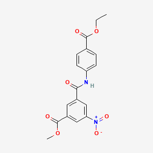 Methyl 3-{[4-(ethoxycarbonyl)phenyl]carbamoyl}-5-nitrobenzoate