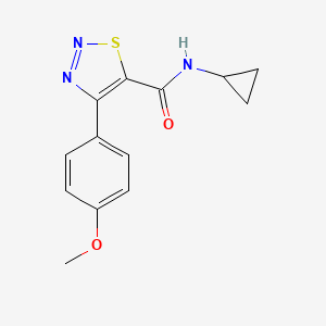 N-cyclopropyl-4-(4-methoxyphenyl)-1,2,3-thiadiazole-5-carboxamide