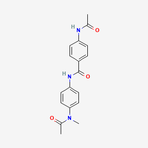 4-(acetylamino)-N-{4-[acetyl(methyl)amino]phenyl}benzamide