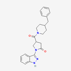 4-[(4-benzylpiperidin-1-yl)carbonyl]-1-(1H-indazol-3-yl)pyrrolidin-2-one