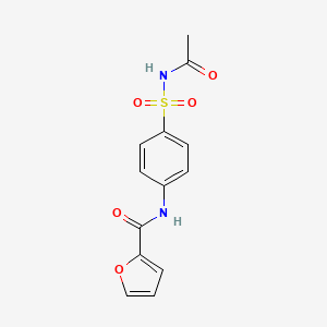 molecular formula C13H12N2O5S B11020086 N-[4-(acetylsulfamoyl)phenyl]furan-2-carboxamide 