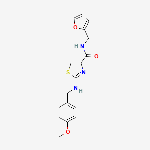 N-(furan-2-ylmethyl)-2-[(4-methoxybenzyl)amino]-1,3-thiazole-4-carboxamide