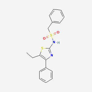 N-(5-ethyl-4-phenyl-1,3-thiazol-2-yl)-1-phenylmethanesulfonamide