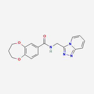 N-([1,2,4]triazolo[4,3-a]pyridin-3-ylmethyl)-3,4-dihydro-2H-1,5-benzodioxepine-7-carboxamide