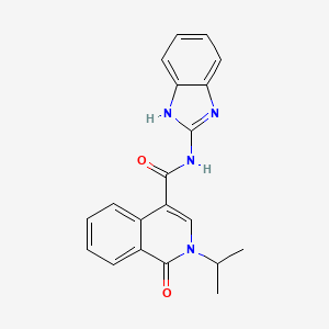 N-(1H-benzimidazol-2-yl)-1-oxo-2-(propan-2-yl)-1,2-dihydroisoquinoline-4-carboxamide