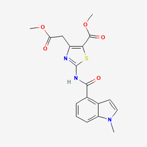 methyl 4-(2-methoxy-2-oxoethyl)-2-{[(1-methyl-1H-indol-4-yl)carbonyl]amino}-1,3-thiazole-5-carboxylate