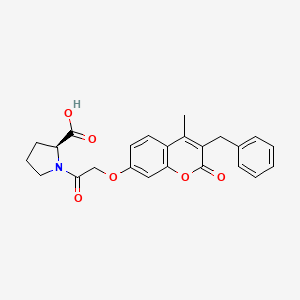 1-{[(3-benzyl-4-methyl-2-oxo-2H-chromen-7-yl)oxy]acetyl}-L-proline