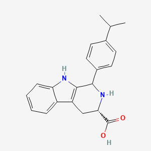 molecular formula C21H22N2O2 B11020226 (3S)-1-[4-(propan-2-yl)phenyl]-2,3,4,9-tetrahydro-1H-beta-carboline-3-carboxylic acid 