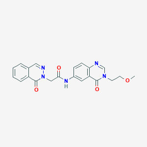 N-[3-(2-methoxyethyl)-4-oxo-3,4-dihydroquinazolin-6-yl]-2-(1-oxophthalazin-2(1H)-yl)acetamide