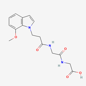 N-[3-(7-methoxy-1H-indol-1-yl)propanoyl]glycylglycine