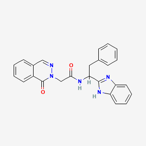 N-[1-(1H-benzimidazol-2-yl)-2-phenylethyl]-2-(1-oxophthalazin-2(1H)-yl)acetamide