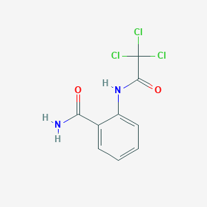 molecular formula C9H7Cl3N2O2 B11020276 2-[(Trichloroacetyl)amino]benzamide 