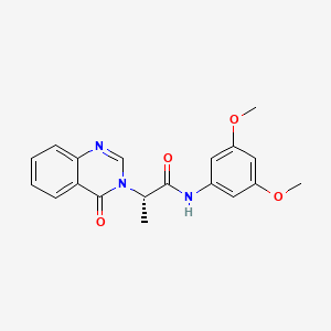 molecular formula C19H19N3O4 B11020314 (2S)-N-(3,5-dimethoxyphenyl)-2-(4-oxoquinazolin-3(4H)-yl)propanamide 