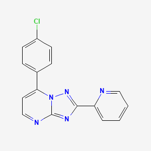 7-(4-Chlorophenyl)-2-(pyridin-2-yl)[1,2,4]triazolo[1,5-a]pyrimidine