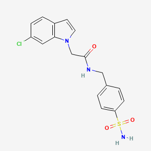 2-(6-chloro-1H-indol-1-yl)-N-(4-sulfamoylbenzyl)acetamide