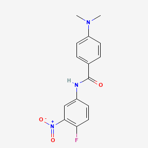 4-(dimethylamino)-N-(4-fluoro-3-nitrophenyl)benzamide