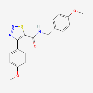 N-(4-methoxybenzyl)-4-(4-methoxyphenyl)-1,2,3-thiadiazole-5-carboxamide