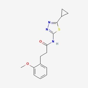 N-(5-cyclopropyl-1,3,4-thiadiazol-2-yl)-3-(2-methoxyphenyl)propanamide