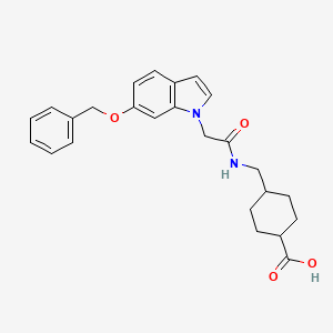 trans-4-[({[6-(benzyloxy)-1H-indol-1-yl]acetyl}amino)methyl]cyclohexanecarboxylic acid