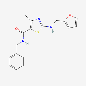 N-benzyl-2-[(furan-2-ylmethyl)amino]-4-methyl-1,3-thiazole-5-carboxamide